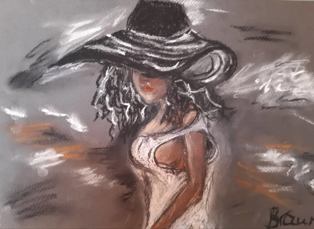 Woman in hat I.