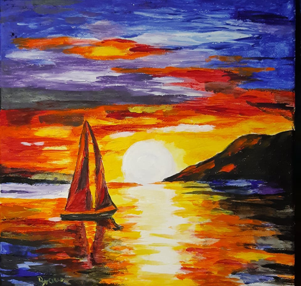 Sailing in the sunset
