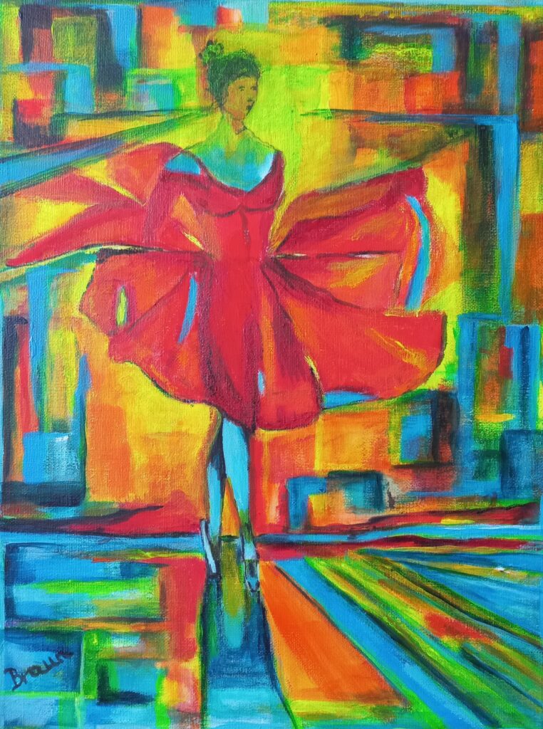 Ballerina in red dress - braungallery